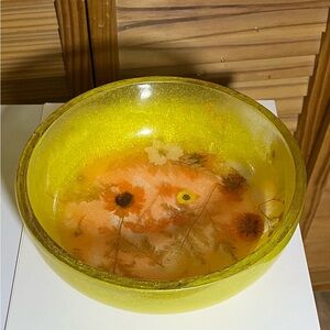 “Nature’s Embrace” Resin Art Bowl